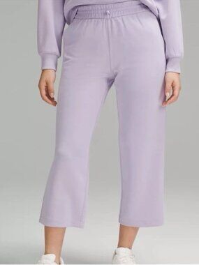 Lululemon Softstreme High Rise Straight Leg Cropped Athletic Purple Pants 6 S